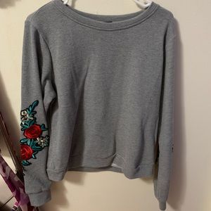 Gray sweatshirt